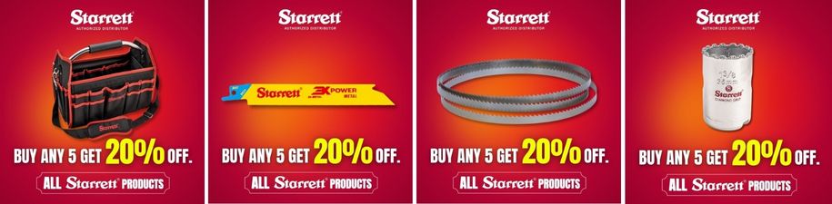 Starrett,promotion,offers,bandsaw blade, holesaws,cutting blade,hardware,limerick,JoeMckenna,Ireland